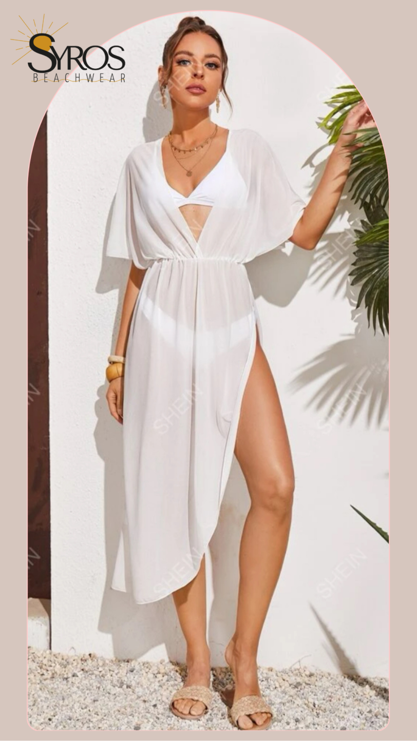 vestido malla blanco