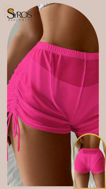 Short malla fucsia