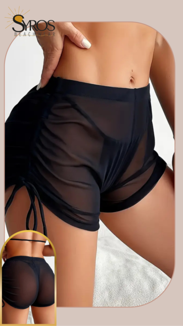 Short malla negro