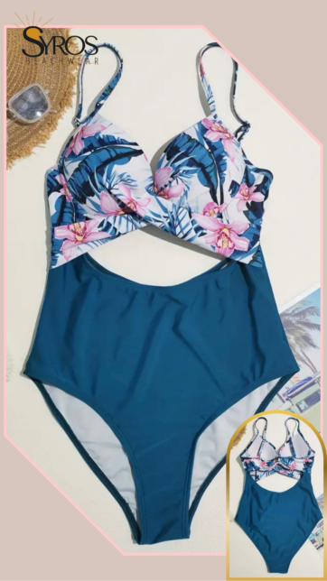 push up panty verde aquamarine sosten estampado con blanco