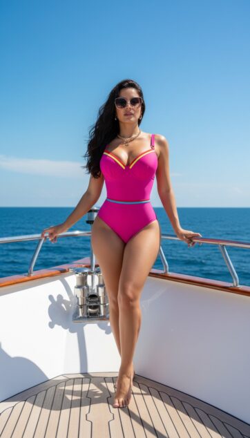 push up fucsia borde amarillo copa DD