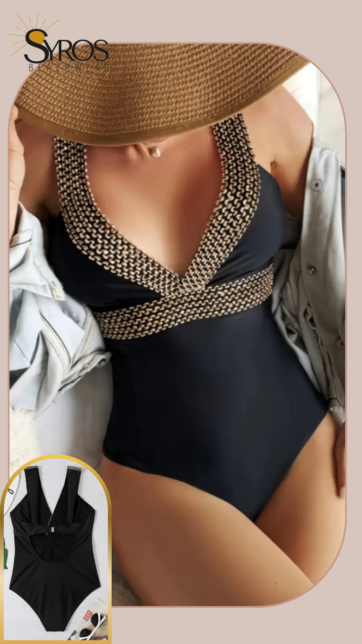 Negro con tiras doradas black glam
