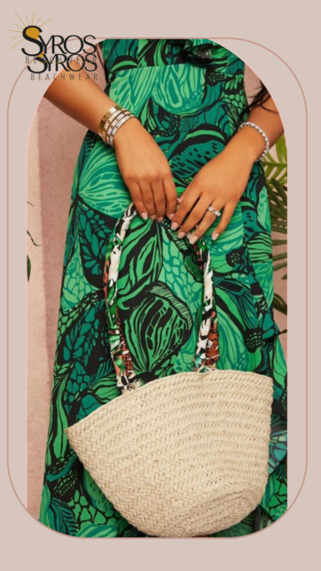 Cartera Bolso de mano tejito asa safari