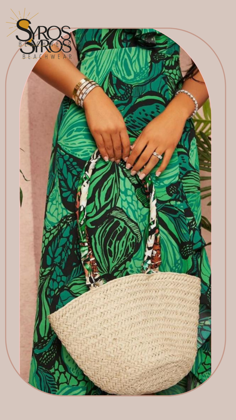 Cartera Bolso de mano tejito asa safari