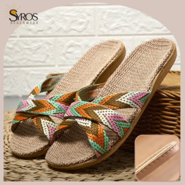 Slip-on Sandalias ligeras planas confort colores tierra