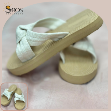 Slip-on Sandalias ligeras con cuña blanco hueso de nudo