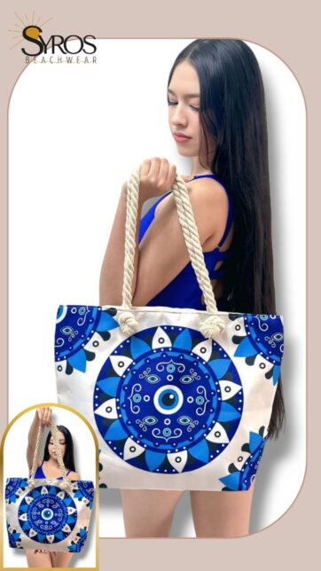 Cartera Bolso nazar ojo turco sol asa marinera