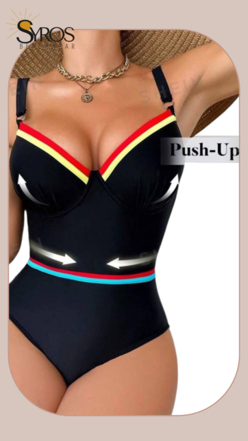 push up negro borde amarillo copa DD