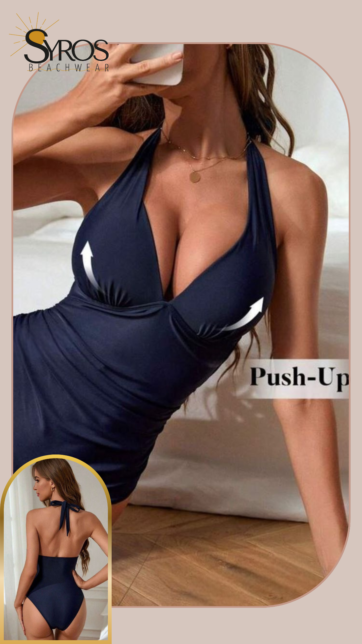push up Azul Halter copa DD