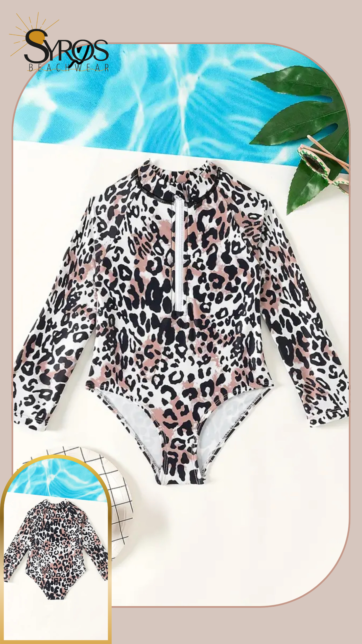 Entero manga larga animal print