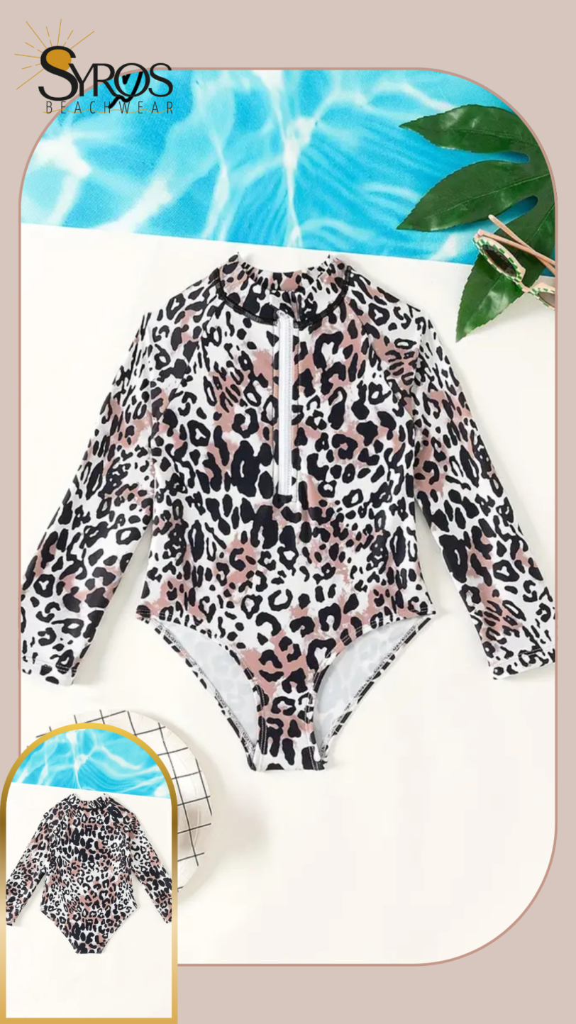 Entero manga larga animal print