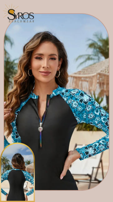 Tankini manga larga negro mangas roxy