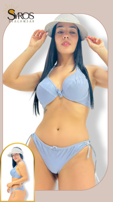 Push Up gris claro brillante  panty semihilo ajustable