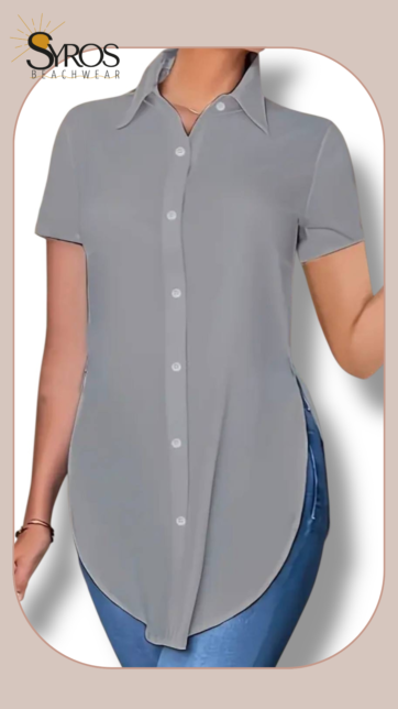 Camisa gris MC Talla S