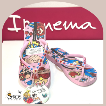 Sandalias Ipanema basicas rosada estampada