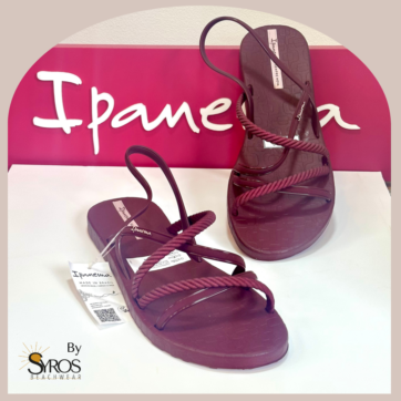 Sandalias Ipanema vinotinto trenzadas