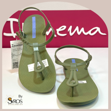 Sandalias Ipanema Verde olivo dedo ajustable
