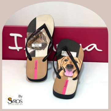 Sandalias Ipanema basicas negras perrito
