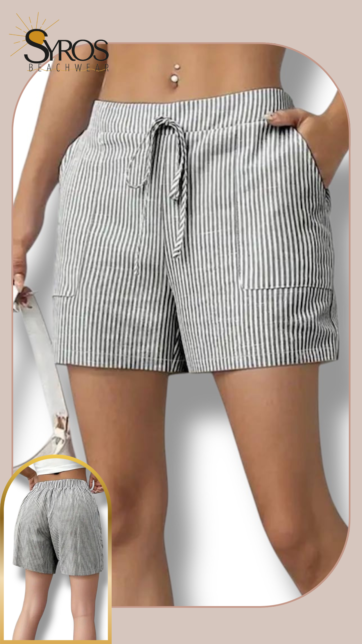 Short de Lino rayas Talla L