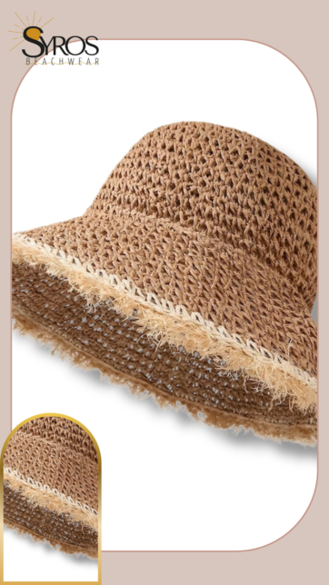 Sombrero de playa estilo campesino