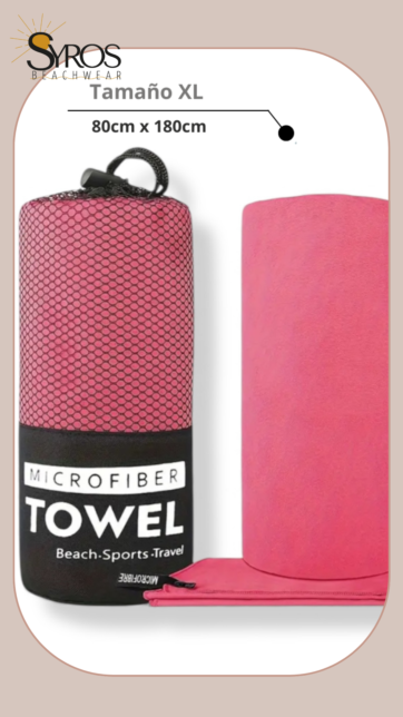 Toalla Microfibra XL Fucsia