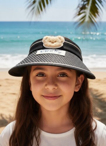 Visera Lucky Negra elastico ajustable