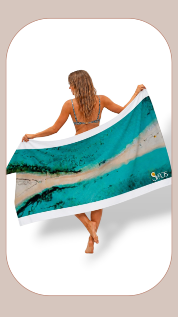 Toalla Venezuela microfibra grande Los Roques 190x80cm